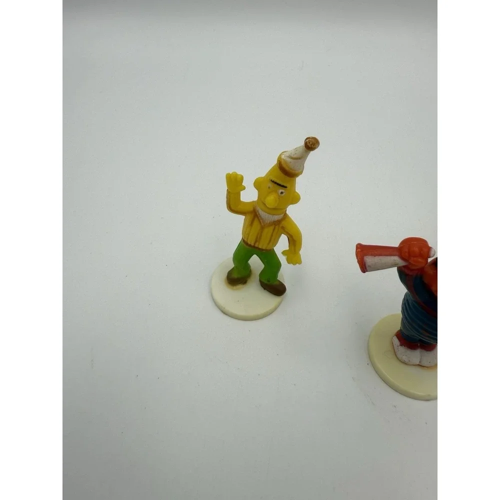 Vintage Sesame Street Wilton Cake Topper Figures Big Bird Bert Ernie Birthday